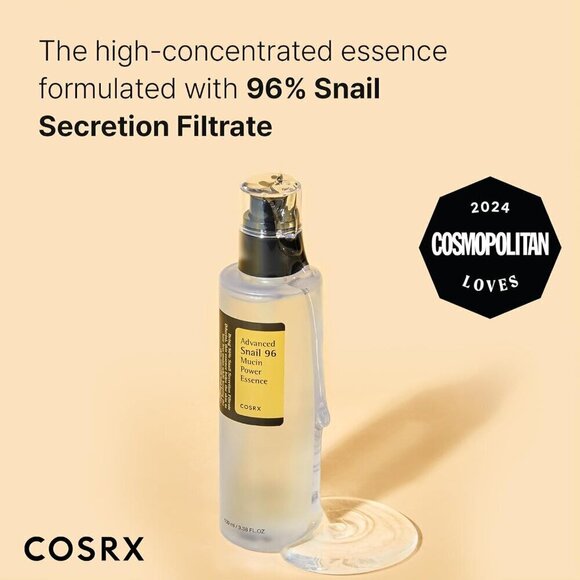 COSRX Snail Mucin 96% Power Repairing Essence 3.38 fl.oz / BRAND NEW - Picture 4 of 7